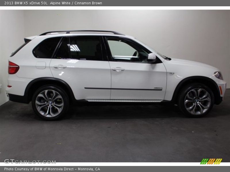 Alpine White / Cinnamon Brown 2013 BMW X5 xDrive 50i