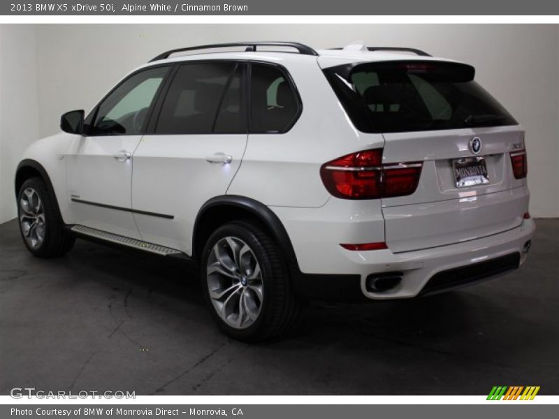 Alpine White / Cinnamon Brown 2013 BMW X5 xDrive 50i