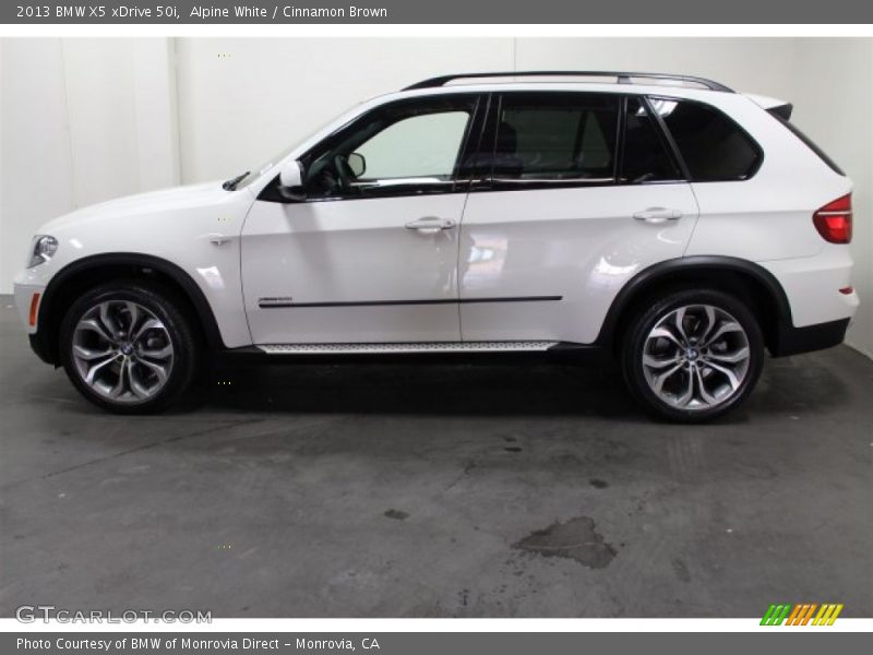 Alpine White / Cinnamon Brown 2013 BMW X5 xDrive 50i
