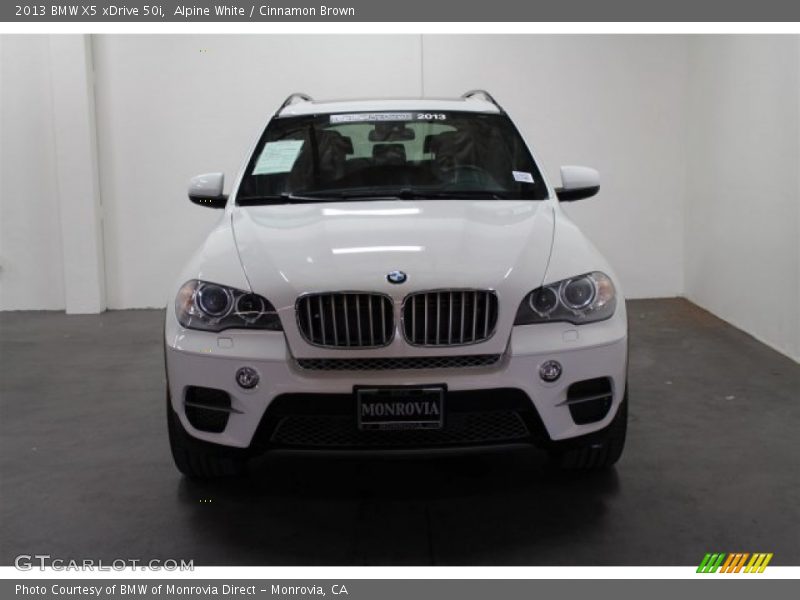 Alpine White / Cinnamon Brown 2013 BMW X5 xDrive 50i