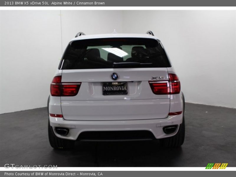 Alpine White / Cinnamon Brown 2013 BMW X5 xDrive 50i