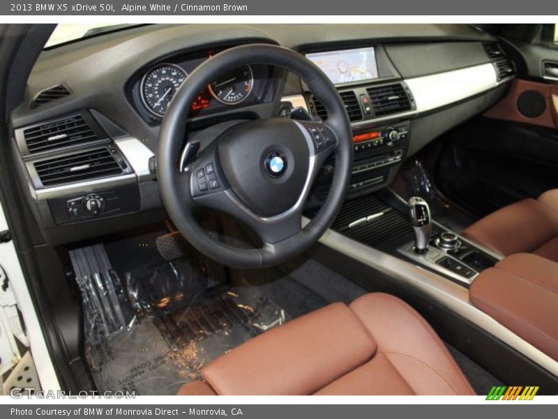 Alpine White / Cinnamon Brown 2013 BMW X5 xDrive 50i