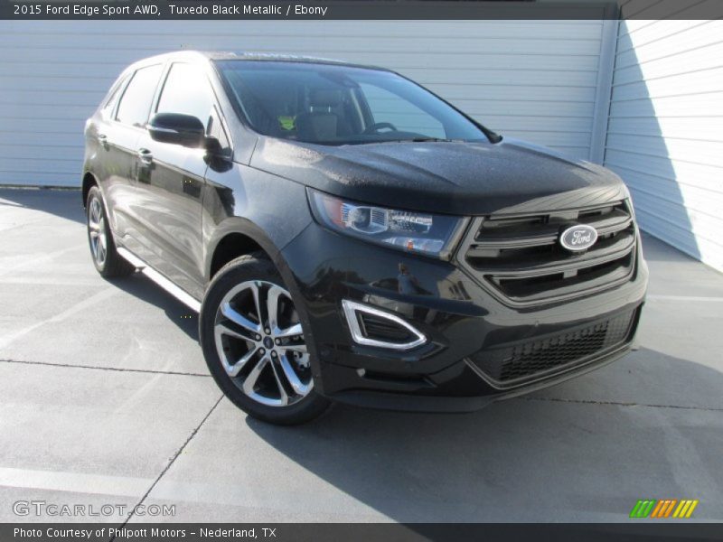 Tuxedo Black Metallic / Ebony 2015 Ford Edge Sport AWD