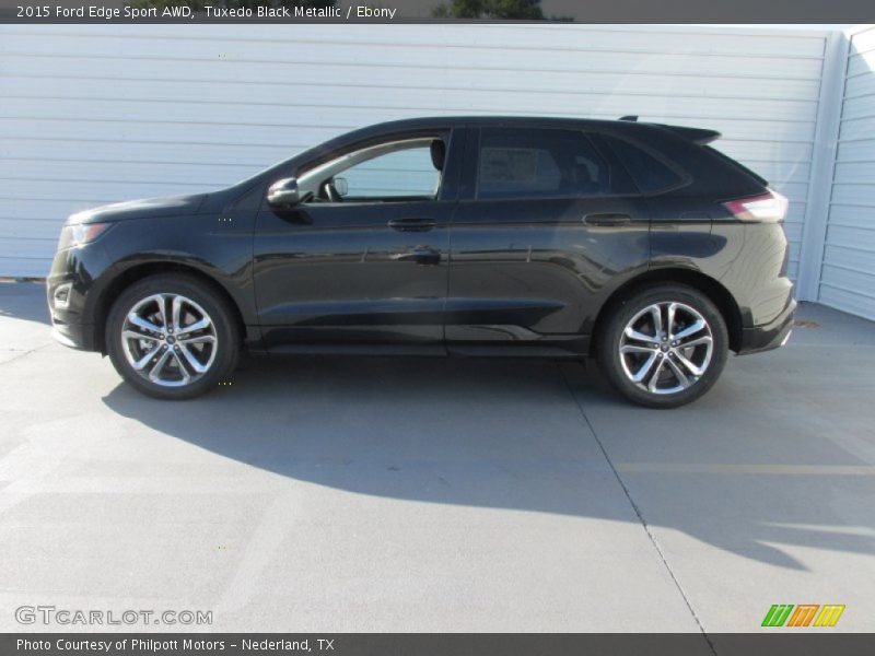 Tuxedo Black Metallic / Ebony 2015 Ford Edge Sport AWD