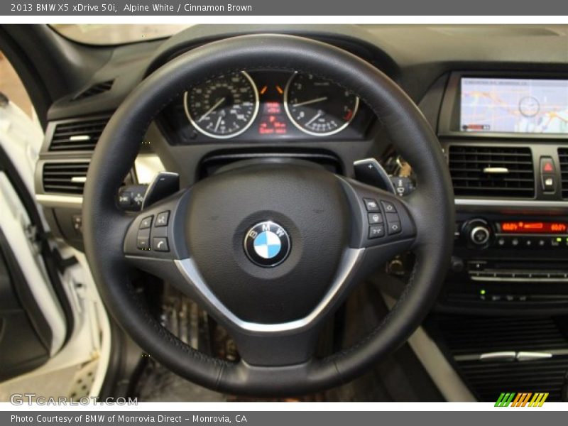 Alpine White / Cinnamon Brown 2013 BMW X5 xDrive 50i