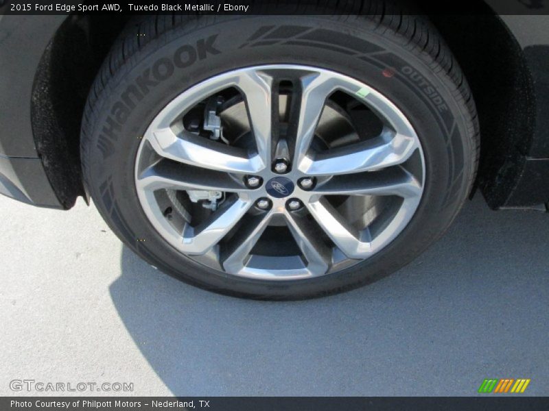 Tuxedo Black Metallic / Ebony 2015 Ford Edge Sport AWD