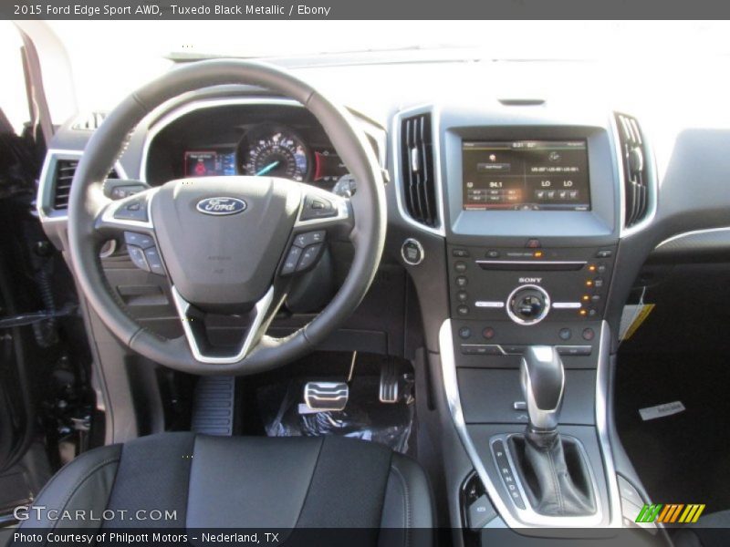 Tuxedo Black Metallic / Ebony 2015 Ford Edge Sport AWD
