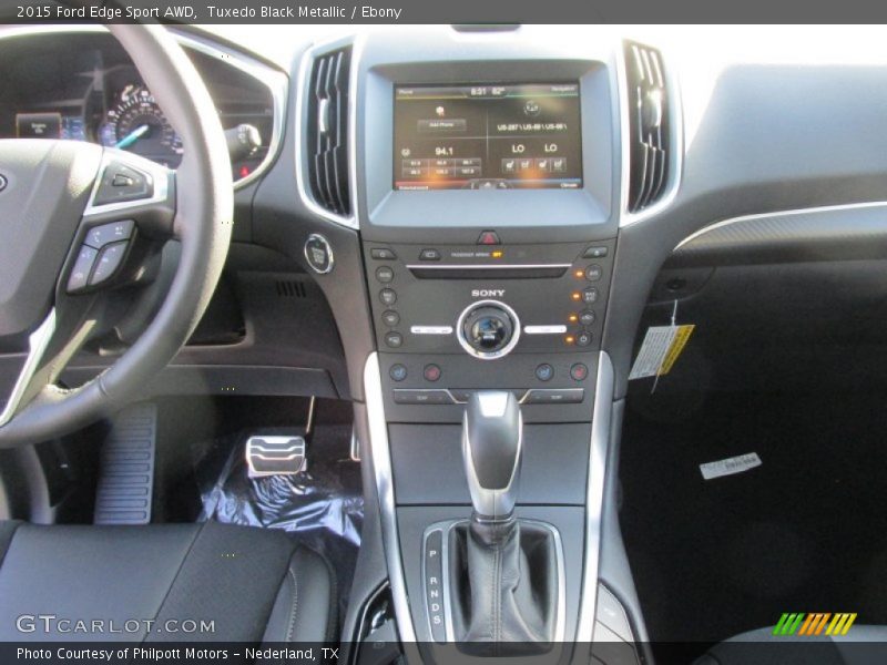 Tuxedo Black Metallic / Ebony 2015 Ford Edge Sport AWD