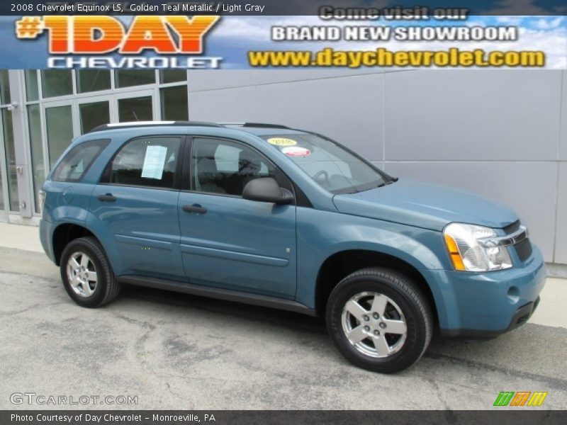 Golden Teal Metallic / Light Gray 2008 Chevrolet Equinox LS