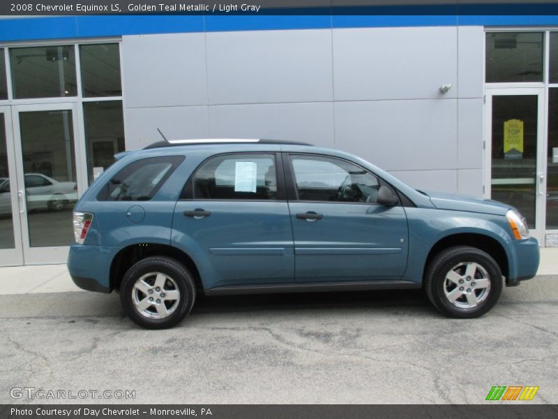 Golden Teal Metallic / Light Gray 2008 Chevrolet Equinox LS