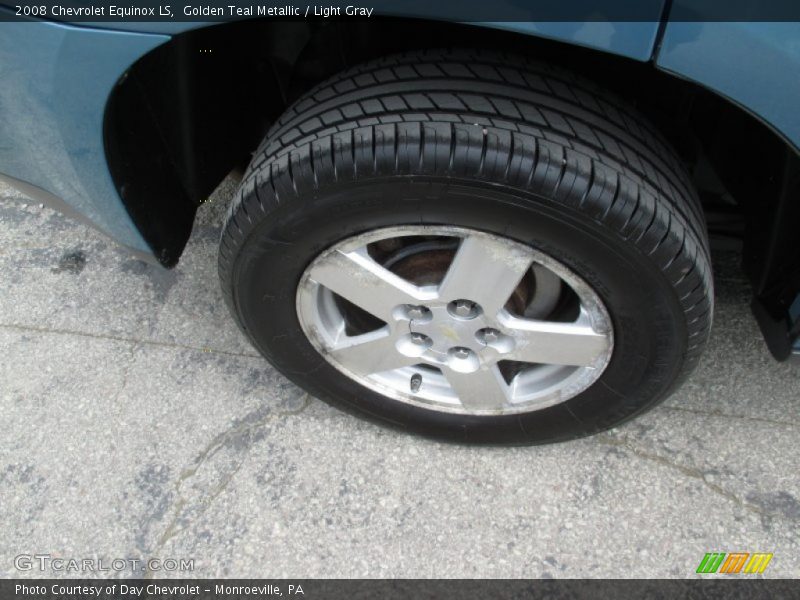 Golden Teal Metallic / Light Gray 2008 Chevrolet Equinox LS