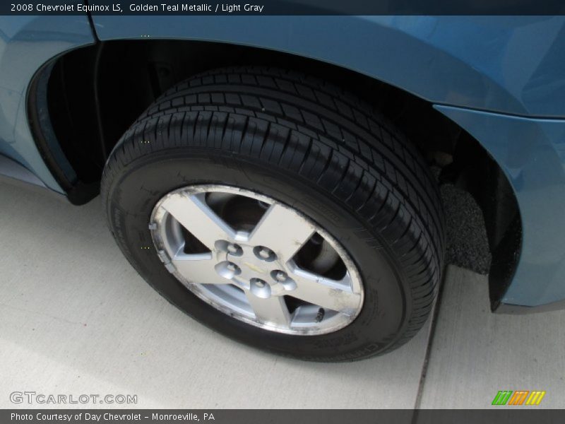 Golden Teal Metallic / Light Gray 2008 Chevrolet Equinox LS
