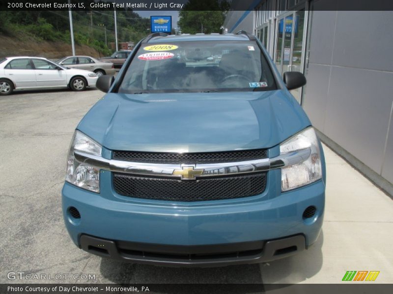Golden Teal Metallic / Light Gray 2008 Chevrolet Equinox LS