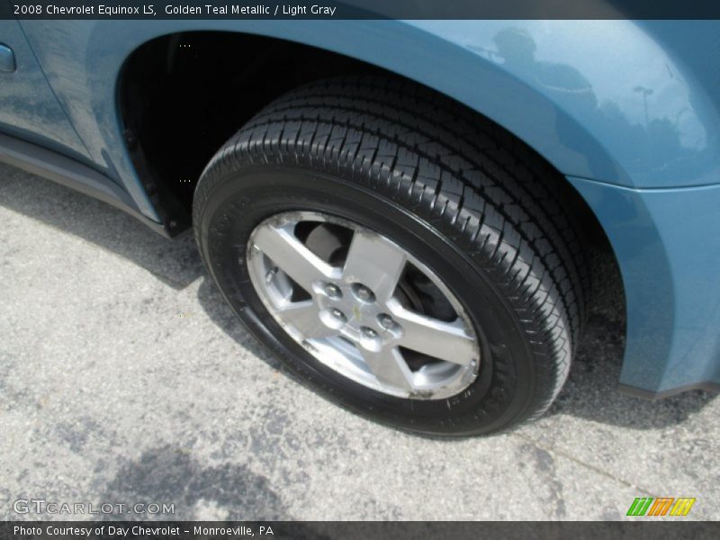 Golden Teal Metallic / Light Gray 2008 Chevrolet Equinox LS