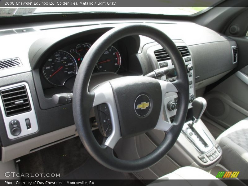 Golden Teal Metallic / Light Gray 2008 Chevrolet Equinox LS
