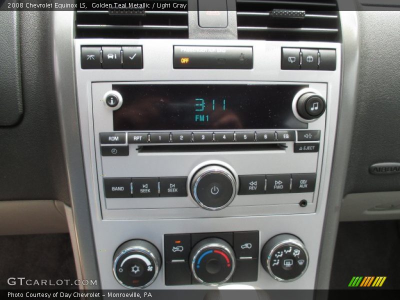 Golden Teal Metallic / Light Gray 2008 Chevrolet Equinox LS