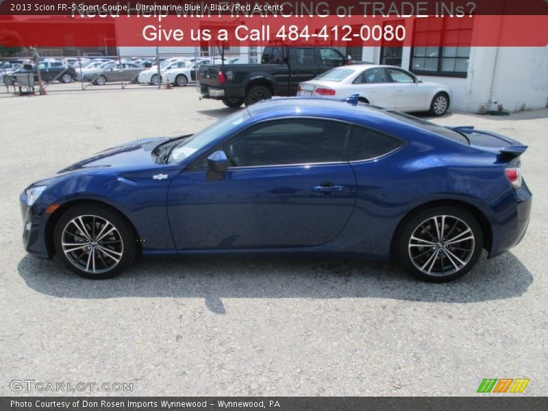 Ultramarine Blue / Black/Red Accents 2013 Scion FR-S Sport Coupe