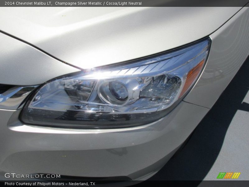 Champagne Silver Metallic / Cocoa/Light Neutral 2014 Chevrolet Malibu LT