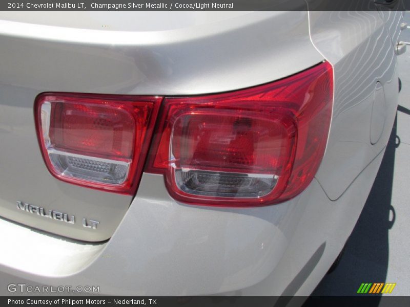 Champagne Silver Metallic / Cocoa/Light Neutral 2014 Chevrolet Malibu LT