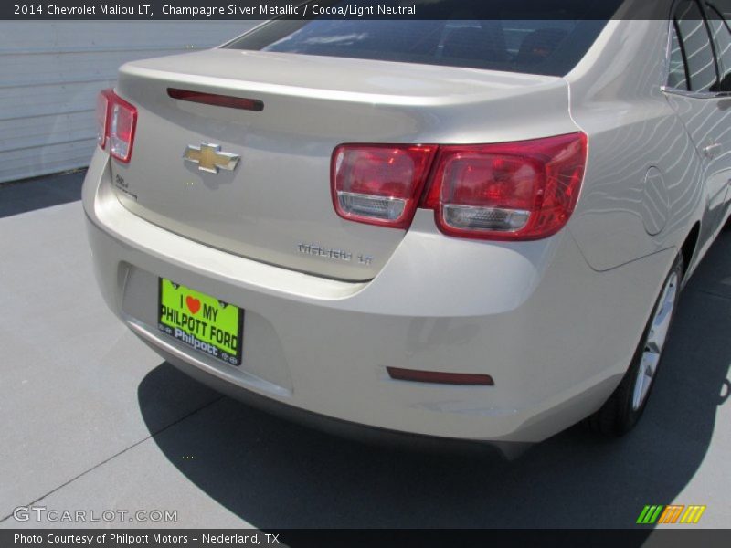 Champagne Silver Metallic / Cocoa/Light Neutral 2014 Chevrolet Malibu LT