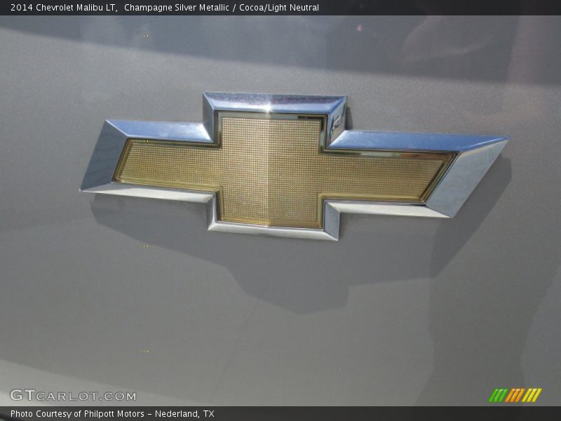 Champagne Silver Metallic / Cocoa/Light Neutral 2014 Chevrolet Malibu LT