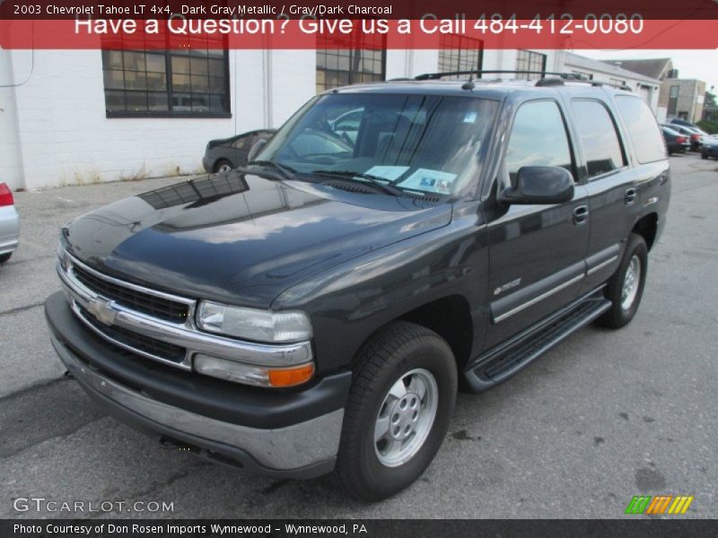 Dark Gray Metallic / Gray/Dark Charcoal 2003 Chevrolet Tahoe LT 4x4