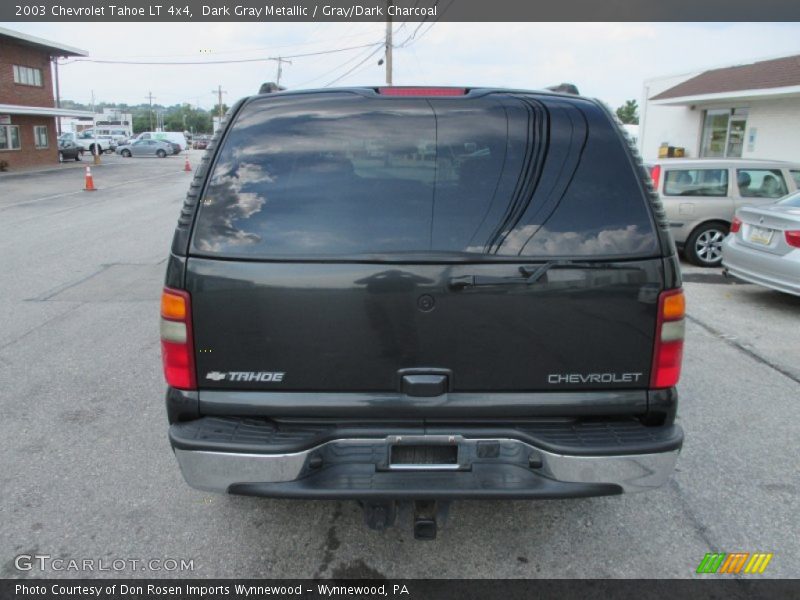 Dark Gray Metallic / Gray/Dark Charcoal 2003 Chevrolet Tahoe LT 4x4