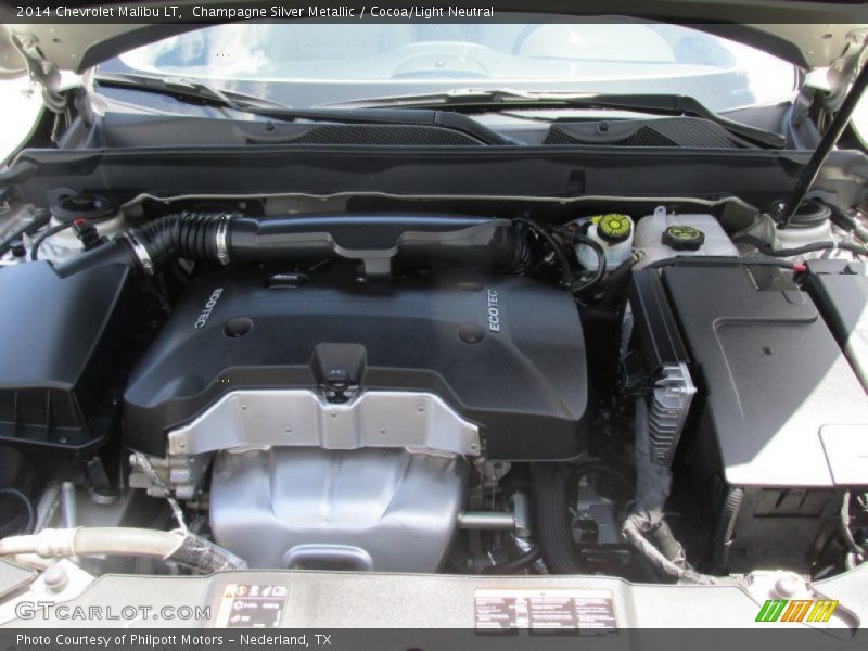 Champagne Silver Metallic / Cocoa/Light Neutral 2014 Chevrolet Malibu LT