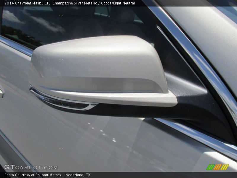 Champagne Silver Metallic / Cocoa/Light Neutral 2014 Chevrolet Malibu LT