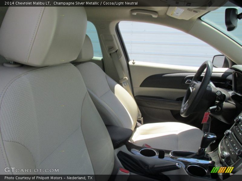 Champagne Silver Metallic / Cocoa/Light Neutral 2014 Chevrolet Malibu LT