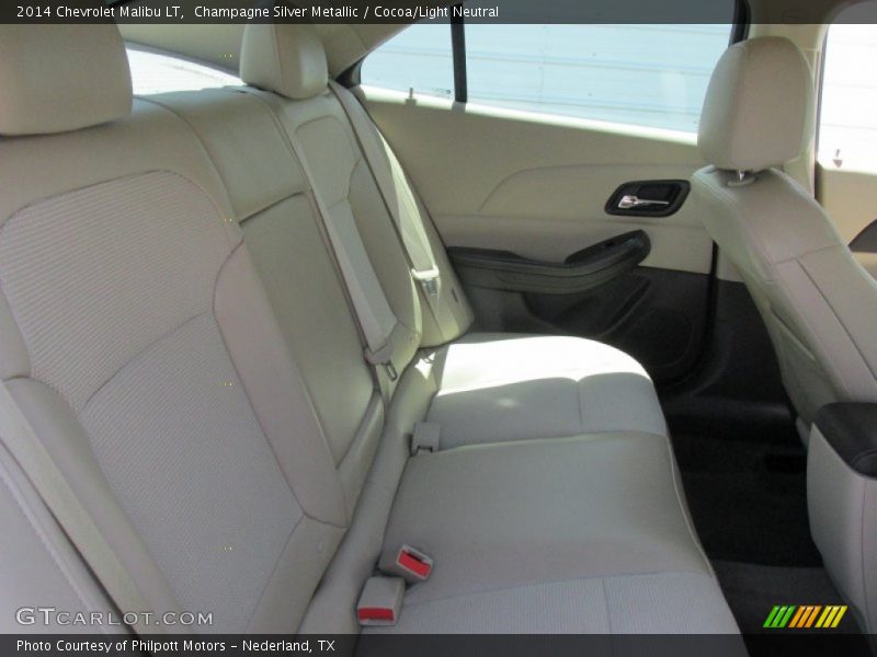 Champagne Silver Metallic / Cocoa/Light Neutral 2014 Chevrolet Malibu LT