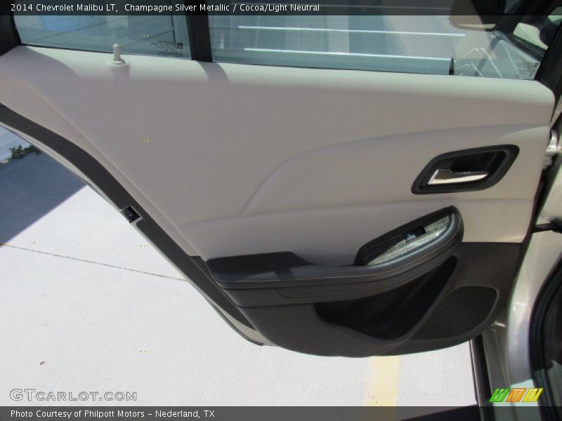 Champagne Silver Metallic / Cocoa/Light Neutral 2014 Chevrolet Malibu LT