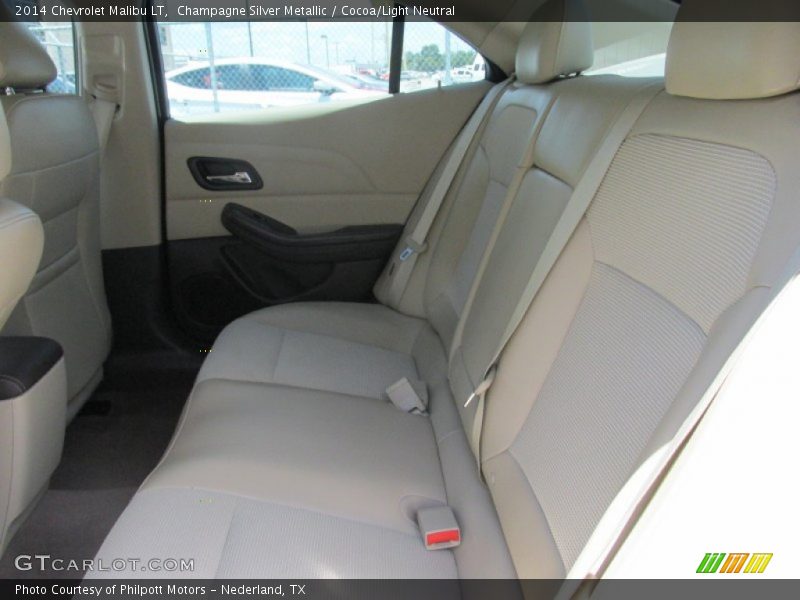 Champagne Silver Metallic / Cocoa/Light Neutral 2014 Chevrolet Malibu LT