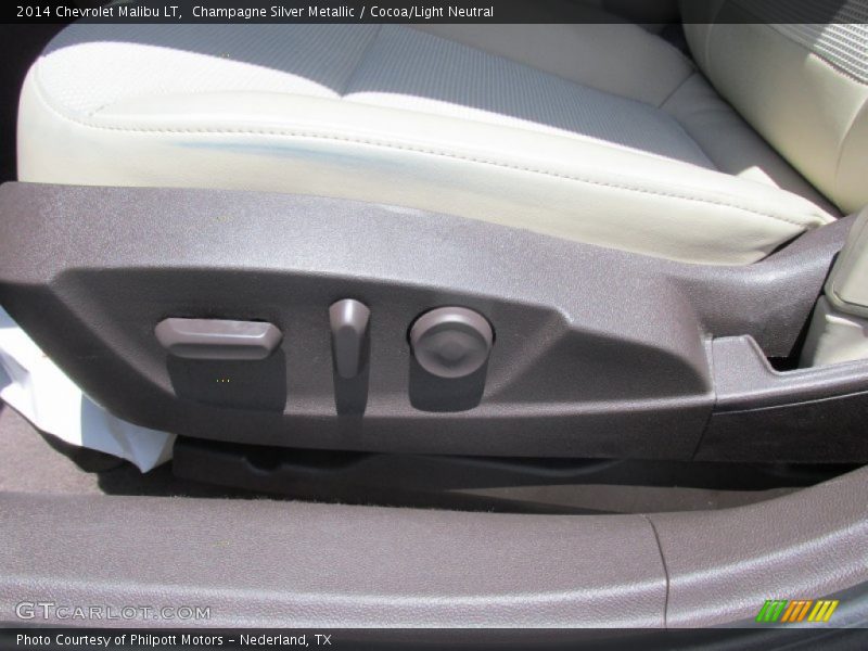 Champagne Silver Metallic / Cocoa/Light Neutral 2014 Chevrolet Malibu LT