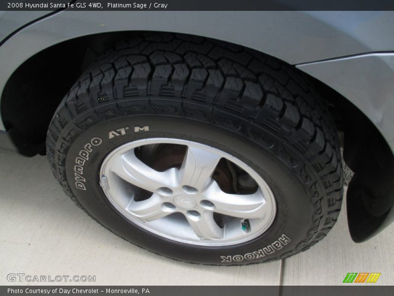Platinum Sage / Gray 2008 Hyundai Santa Fe GLS 4WD