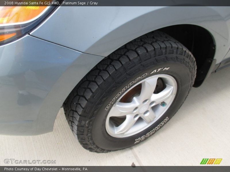 Platinum Sage / Gray 2008 Hyundai Santa Fe GLS 4WD