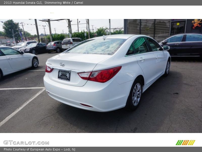 Shimmering White / Camel 2013 Hyundai Sonata GLS