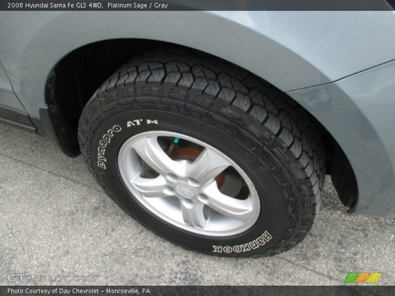 Platinum Sage / Gray 2008 Hyundai Santa Fe GLS 4WD