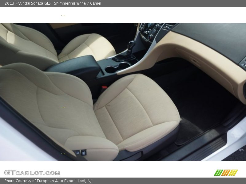Shimmering White / Camel 2013 Hyundai Sonata GLS