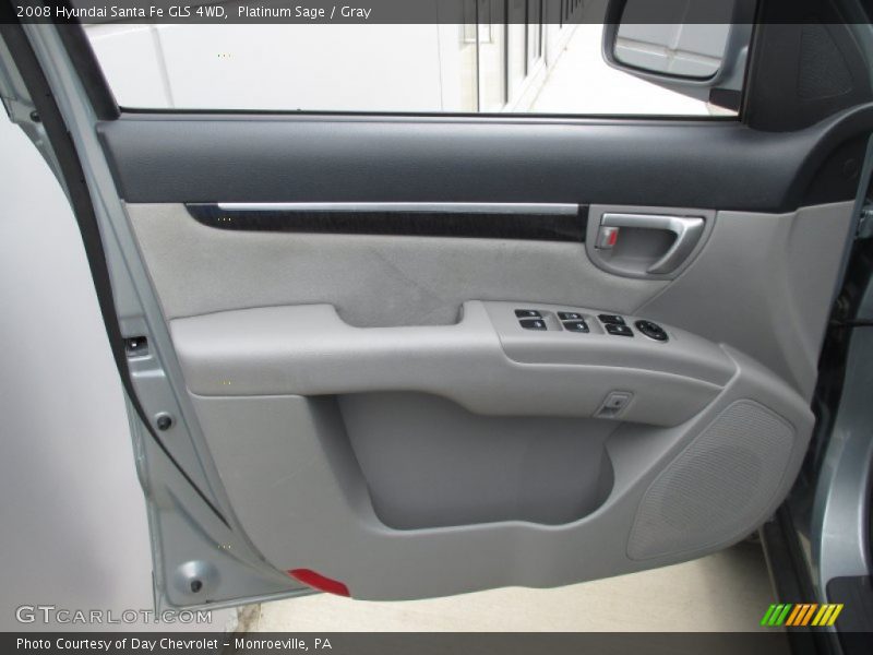 Platinum Sage / Gray 2008 Hyundai Santa Fe GLS 4WD