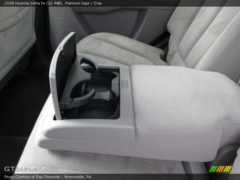 Platinum Sage / Gray 2008 Hyundai Santa Fe GLS 4WD