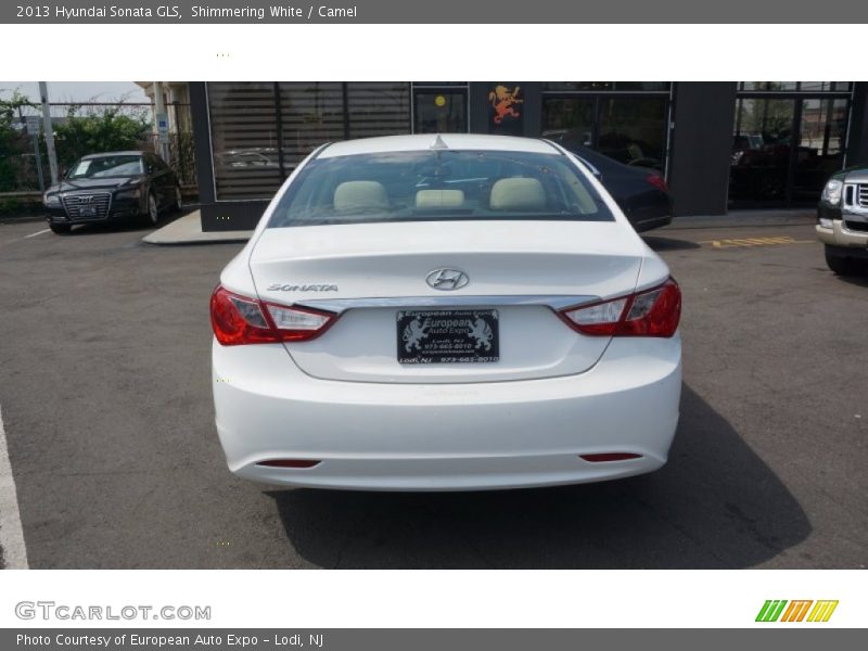 Shimmering White / Camel 2013 Hyundai Sonata GLS