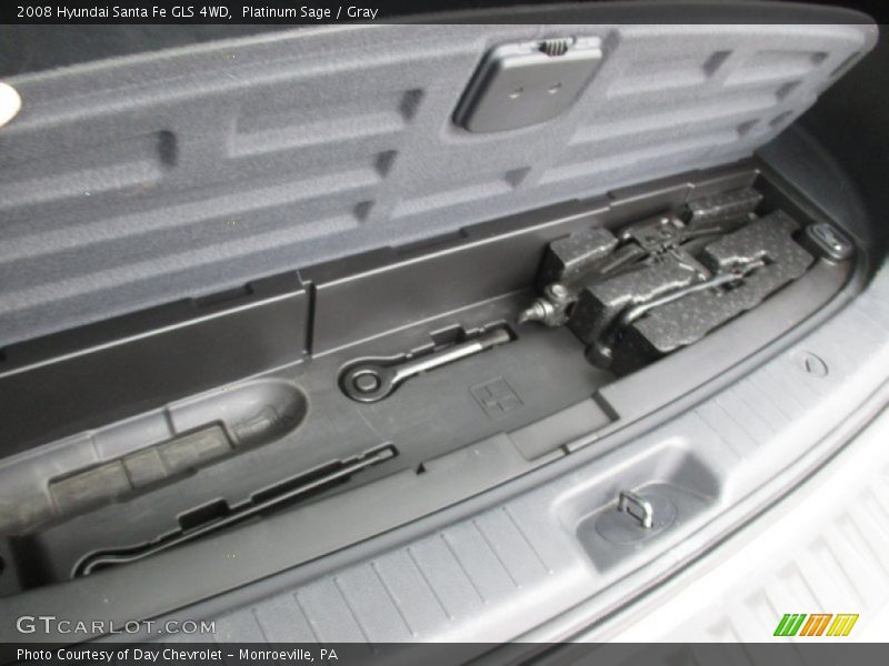 Platinum Sage / Gray 2008 Hyundai Santa Fe GLS 4WD