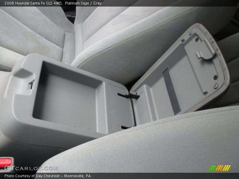 Platinum Sage / Gray 2008 Hyundai Santa Fe GLS 4WD