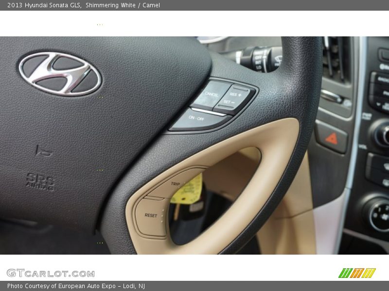 Shimmering White / Camel 2013 Hyundai Sonata GLS