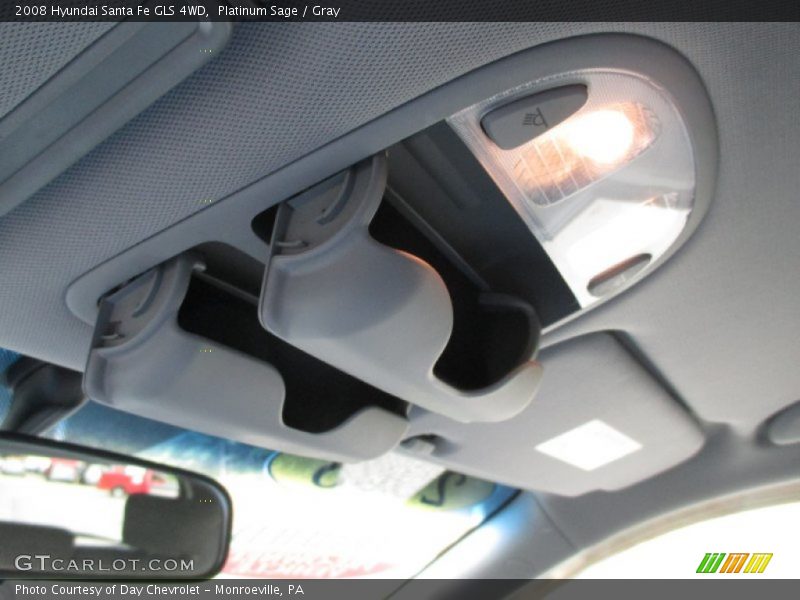 Platinum Sage / Gray 2008 Hyundai Santa Fe GLS 4WD