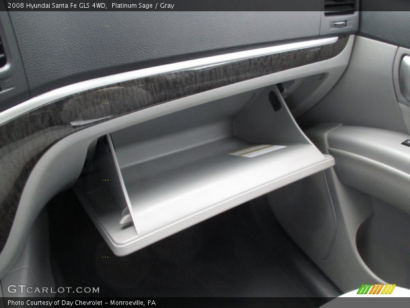 Platinum Sage / Gray 2008 Hyundai Santa Fe GLS 4WD