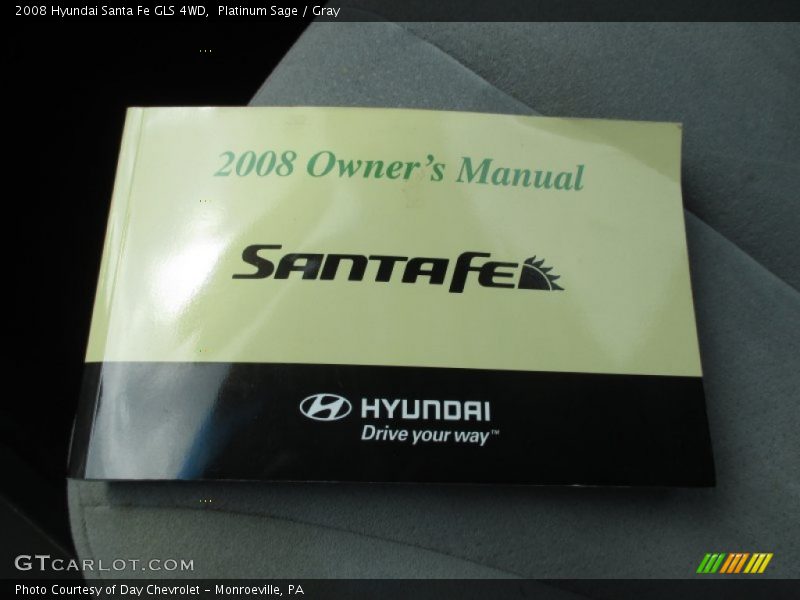 Platinum Sage / Gray 2008 Hyundai Santa Fe GLS 4WD