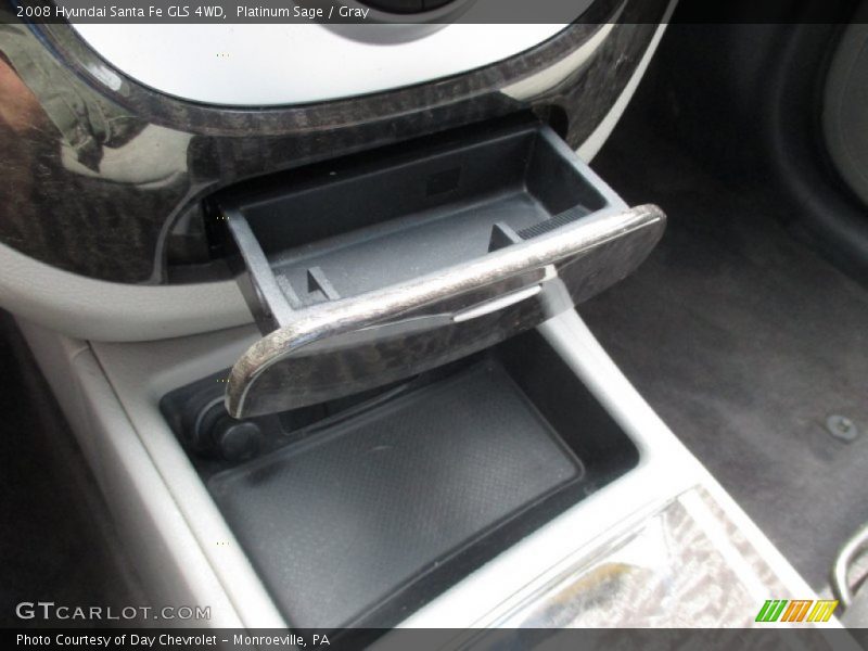 Platinum Sage / Gray 2008 Hyundai Santa Fe GLS 4WD