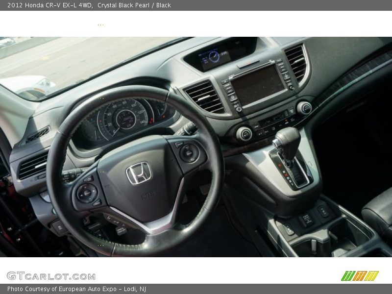 Crystal Black Pearl / Black 2012 Honda CR-V EX-L 4WD